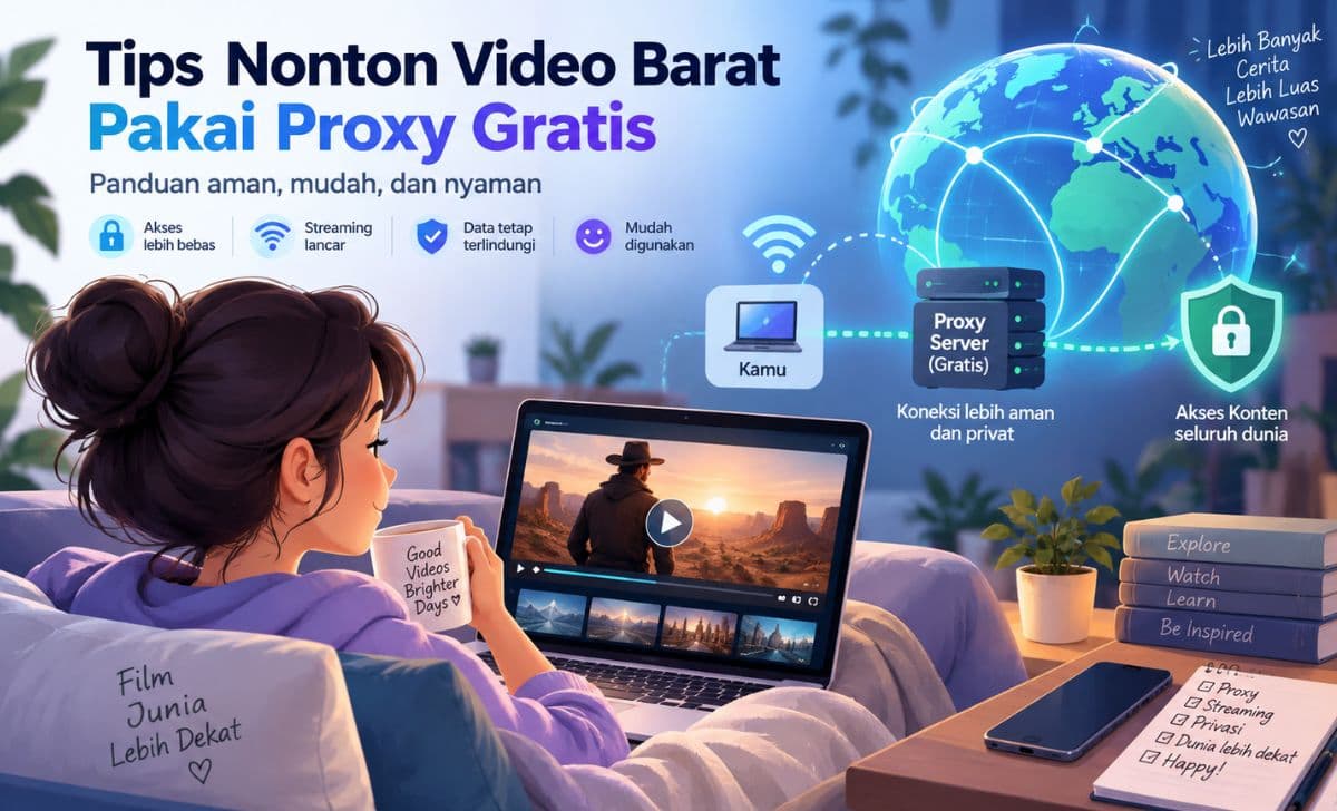 Mudah! Begini Tips Nonton Video Barat Menggunakan Proxy Gratis Secara Aman