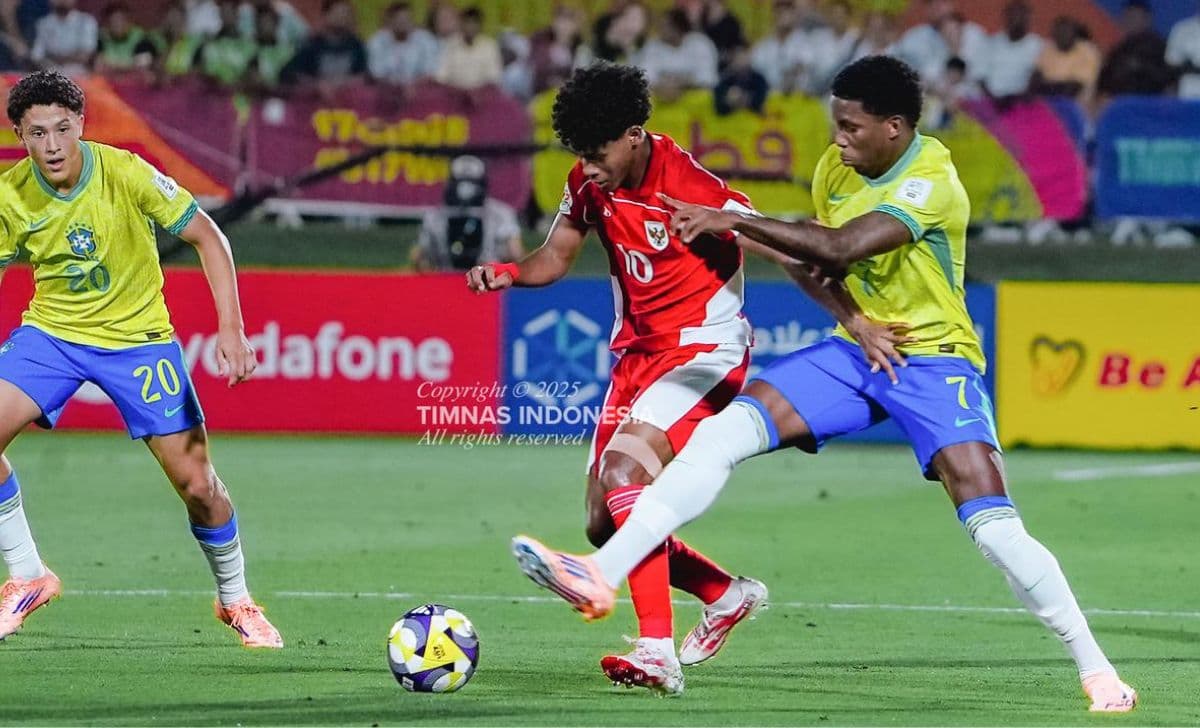 Timnas Indonesia U-17 Takluk 0-4 dari Brasil di Piala Dunia U-17 2025