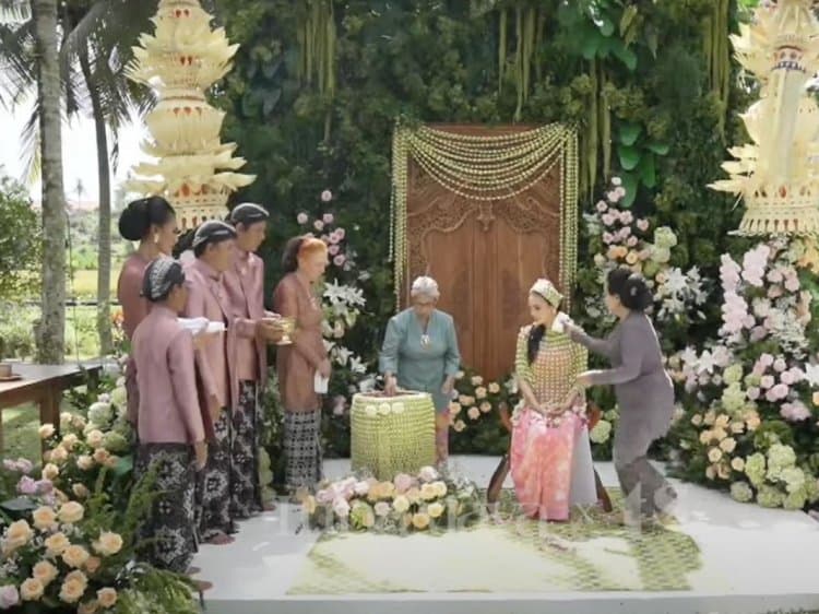 Luna Maya dan Maxime Bouttier Gelar Prosesi Siraman Jelang Pernikahan di Bali