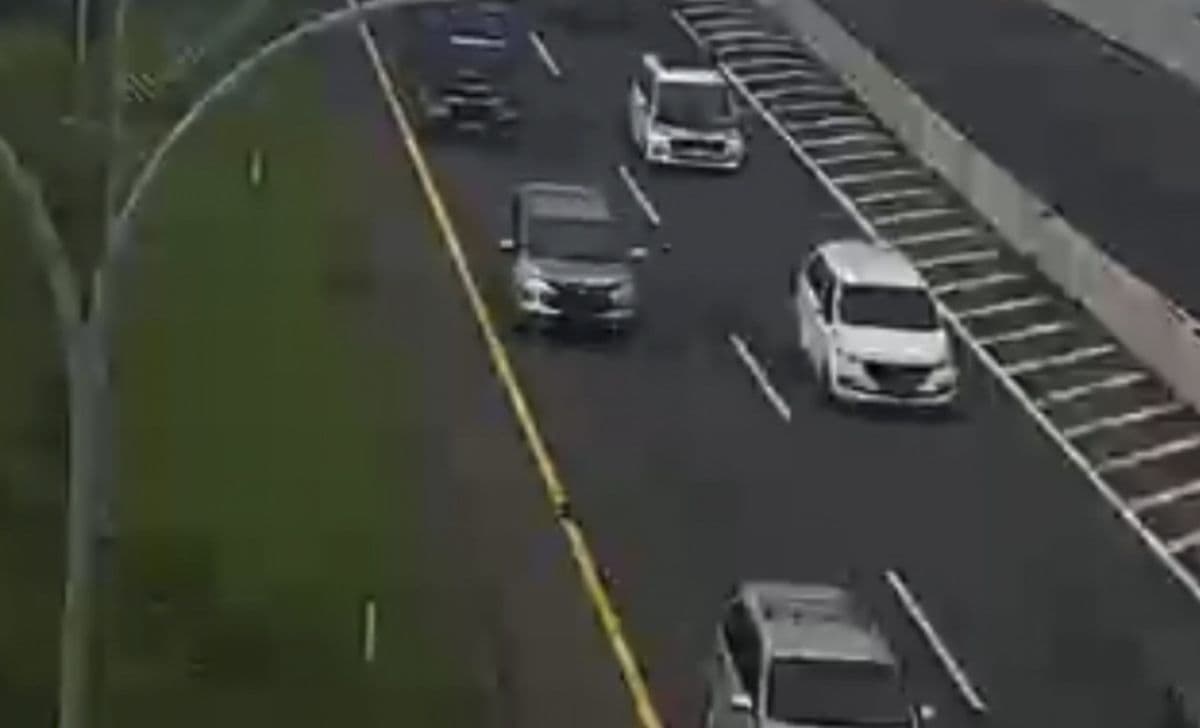 Kepadatan Arus Balik Terpantau di Tol Palikanci pada H+4 Lebaran