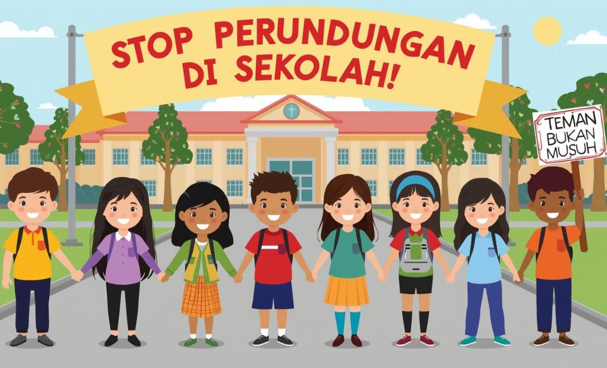 Contoh Poster Anti Perundungan Keren untuk Kampanye Stop Bullying di Sekolah