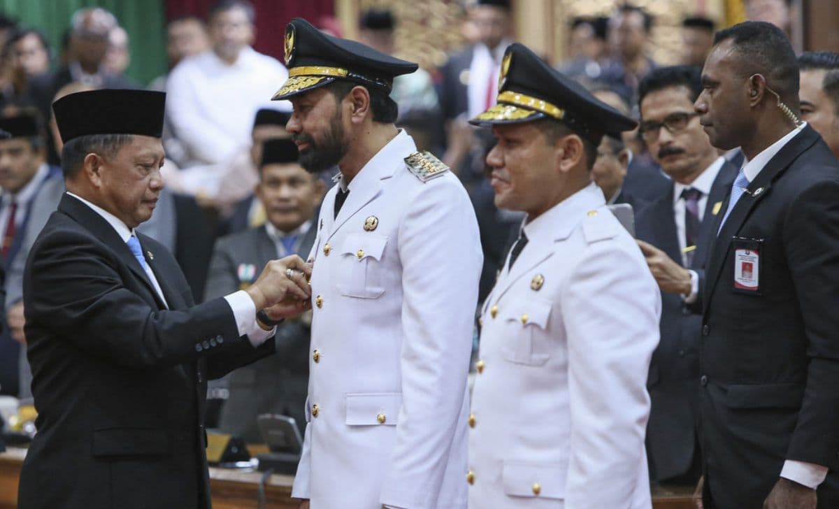 Eks Panglima GAM Resmi di Lantik Jadi Gubernur Aceh