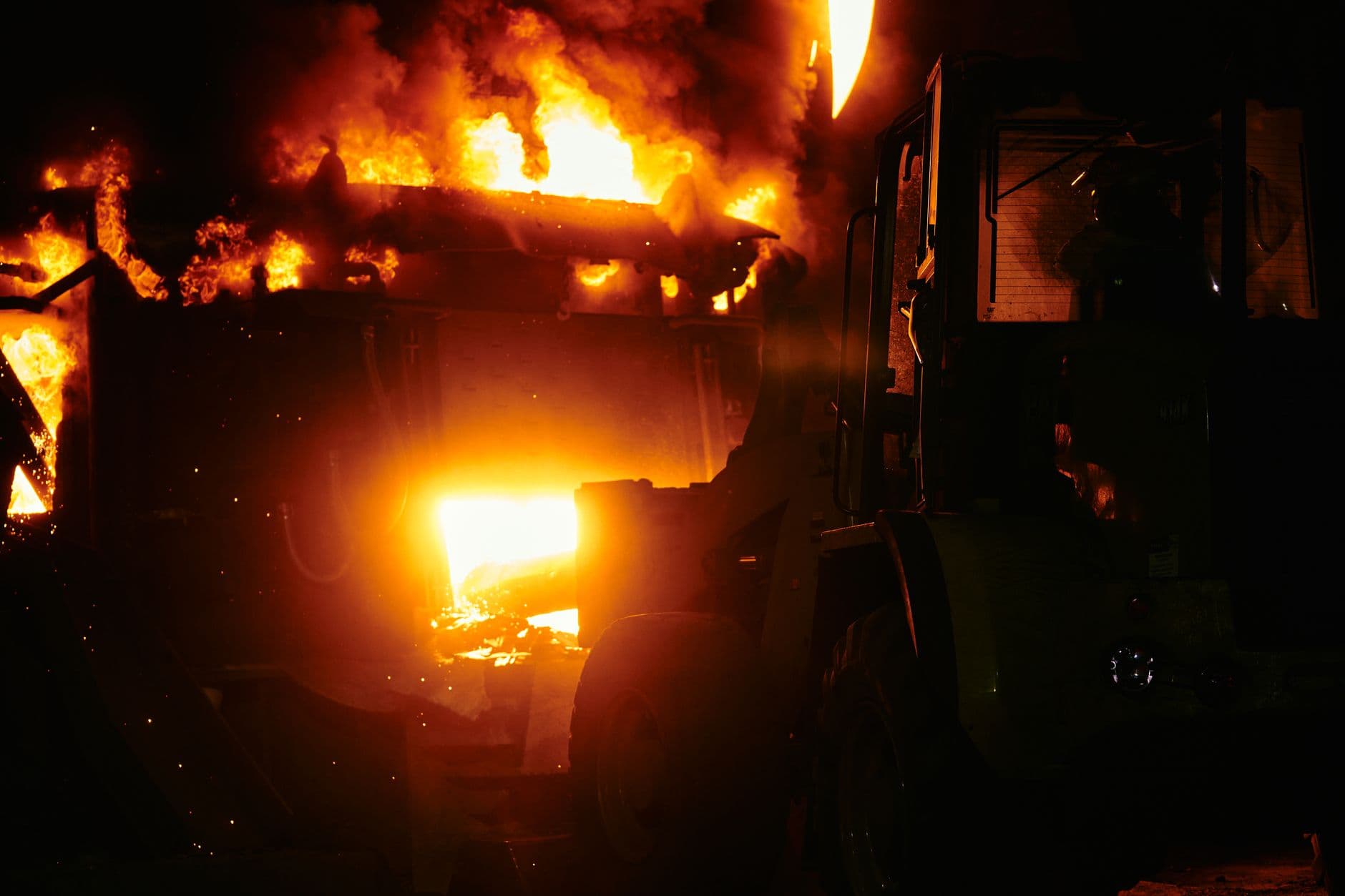 Major Fire Engulfs GRIB Jaya Organization Post in West Jakarta, Cause Remains Unknown