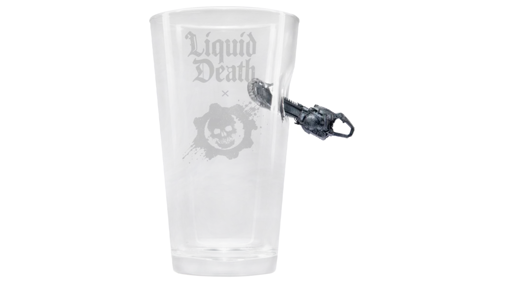 GoW x Liquid Death Pint Glass Image