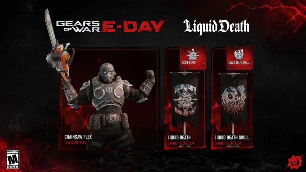 Gears of War: E-Day x Liquid Death – Unlock a Legendary Pose and More