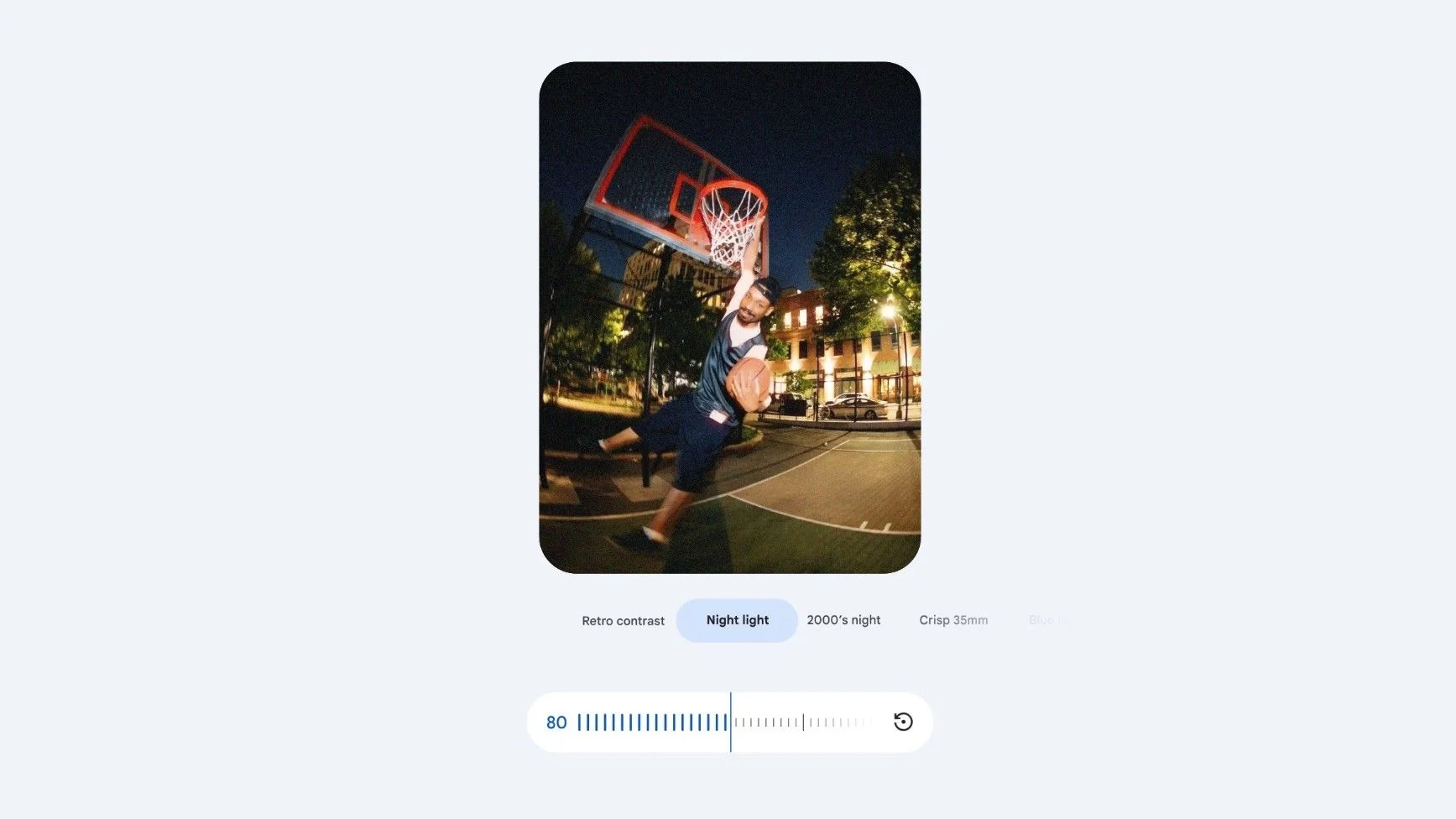 Users can adjust the influence of 'Moods' in their images and mix other themes for a distinct result.
