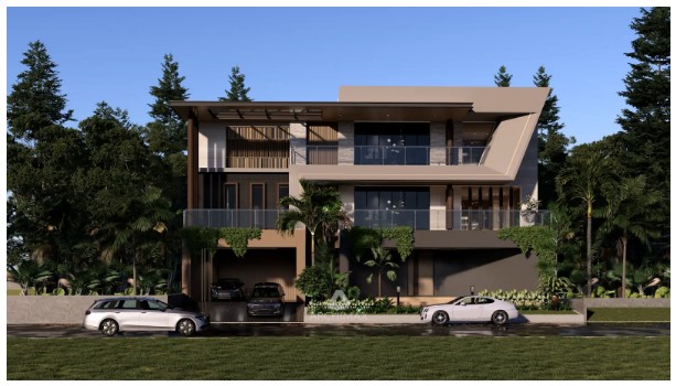 desain rumah futuristik