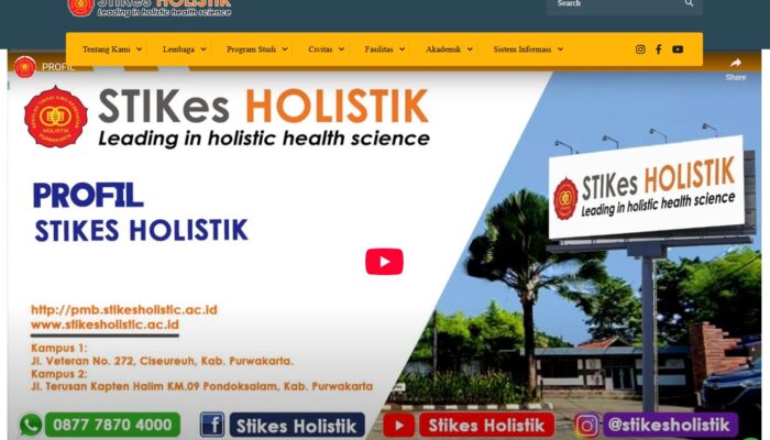 Website STIKes Holistik Purwakarta Diretas, Disusupi Iklan Judi Online