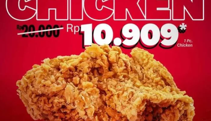 KFC Hadirkan Promo Attack Chicken Rp 10.909 per Potong, Hanya Berlaku 28 Mei 2025