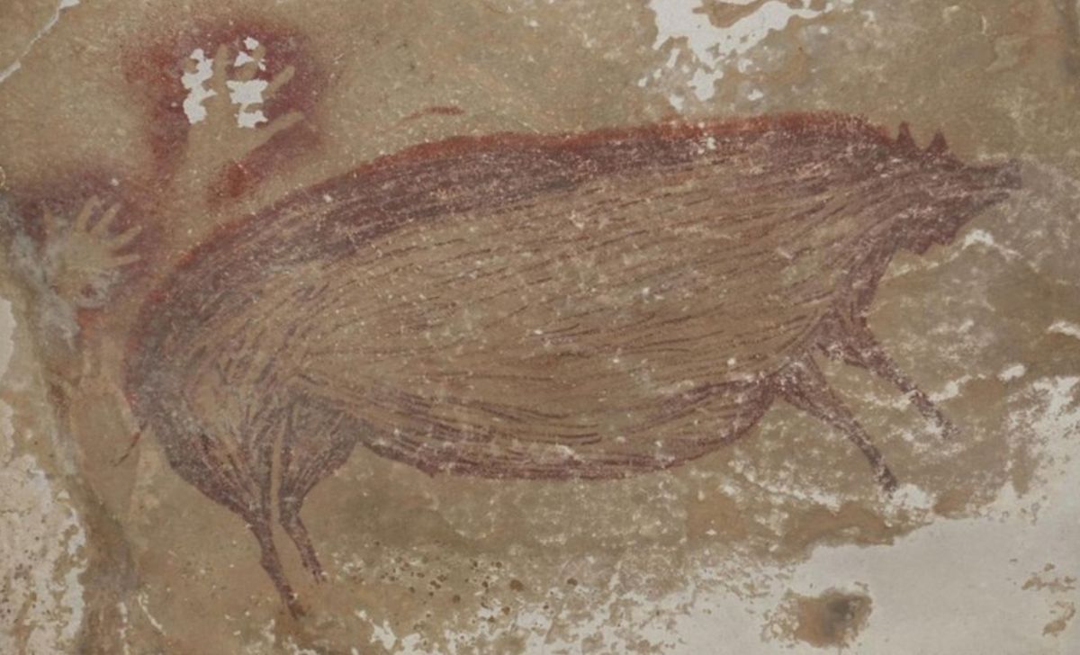 Lukisan Tertua di Gua Leang Tedongnge