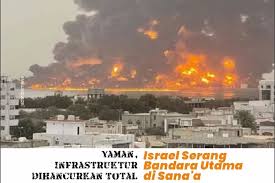 Israel Bombardir Bandara Utama Yaman