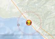 Gempa Magnitudo 6,2 Guncang Blang Pidie, Aceh Barat Daya