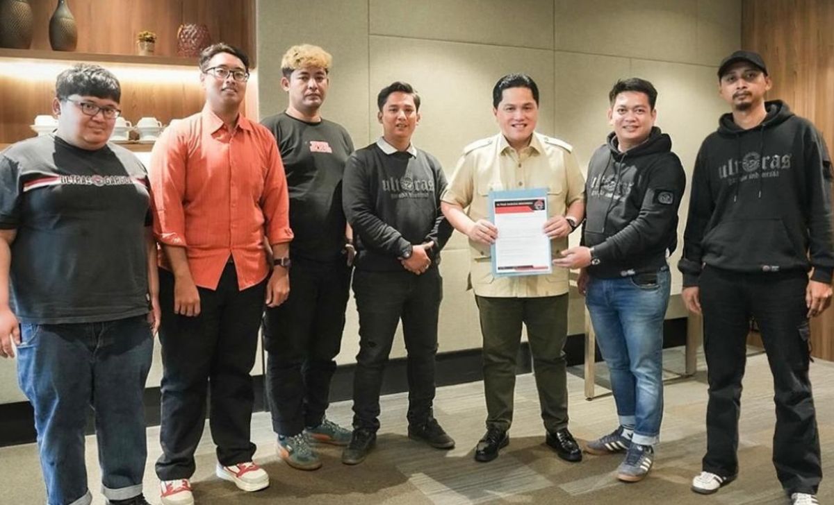 Erick Thohir Temui Ultras Garuda Indonesia, Tegaskan Keterbukaan PSSI terhadap Kritik dan Kolaborasi Suporter
