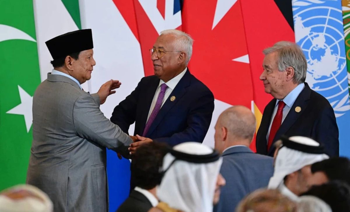 Presiden Republik Indonesia Prabowo Subianto saat KTT Perdamaian Gaza yang digelar di Mesir, Senin (1310). Foto Muchlis JrBiro Pers Sekretariat Presiden