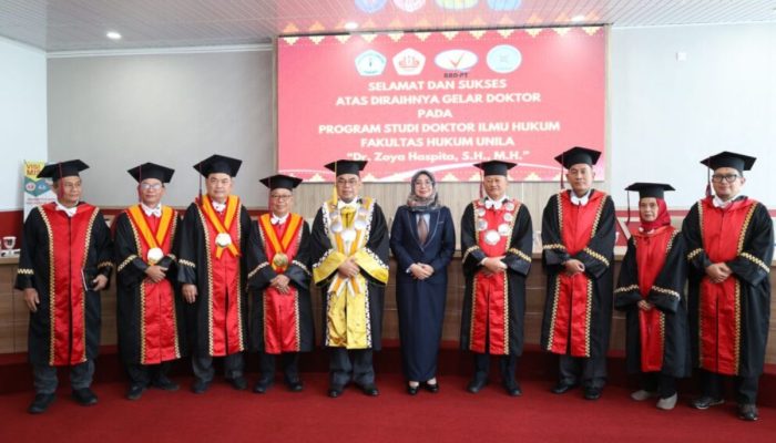 Unila Luluskan Doktor Hukum ke-50, Angkat Konsep Integrated Restorative Justice System